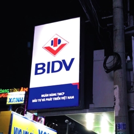 Hộp đèn Ngân hàng BIDV