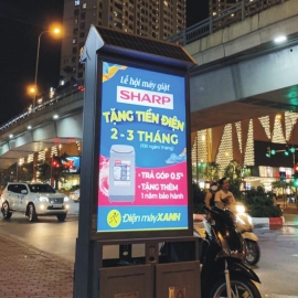 Hộp đèn thùng rác