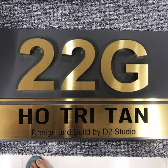 Bảng số nhà – Thẻ khóa – 1